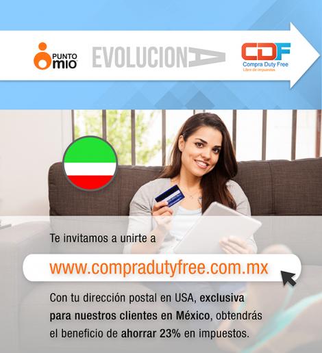 PuntoMio México evoluciona a Compra Duty Free México